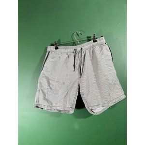 Mr Swim- Men's Black/Grey Polka Dotted Swim Trunks - Size L